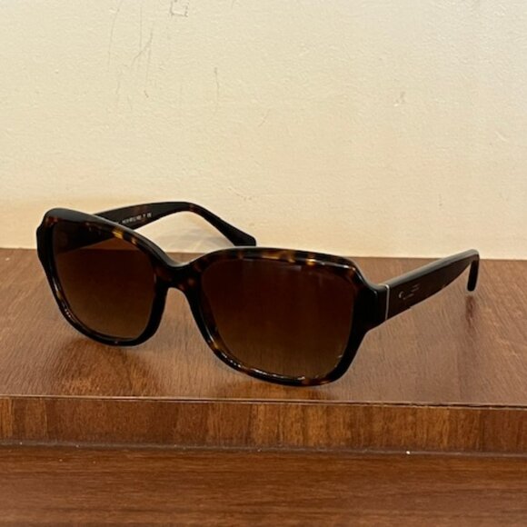 Coach HC8160 L145 512013 Dark Tortoise Brown Sunglasses, 56-17-135 - Picture 1 of 10